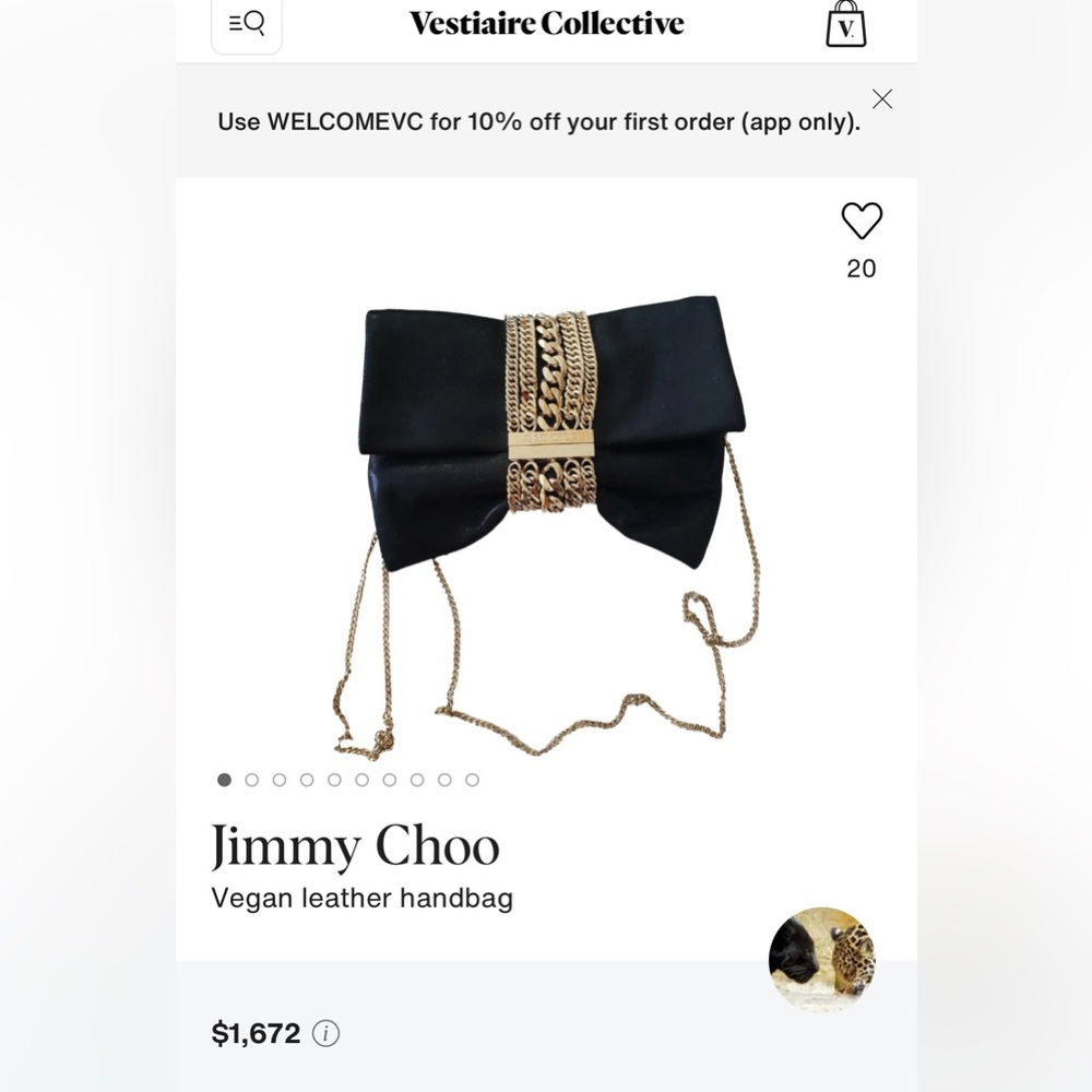 SOLD!!!!Jimmy Choo Black  Evening  Handbag 🩷 - Picture 12 of 13